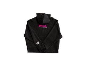 HOODIE CROP 400gsm black FAST FOOD