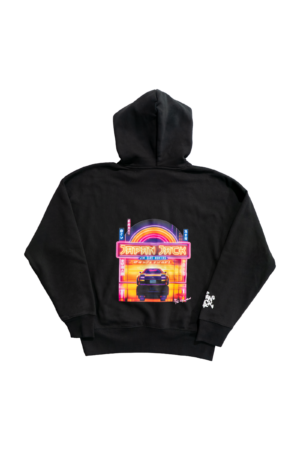 HOODIE 450gsm black unisex NEON