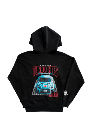 HOODIE 450gsm black unisex TURBO